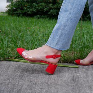 Aquazzura block heels sandals SIZE 6.5